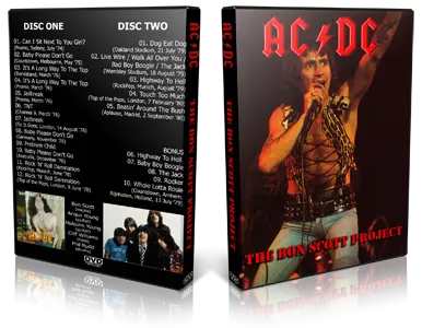 Artwork Cover of ACDC Compilation DVD The Bon Scott Project Audience