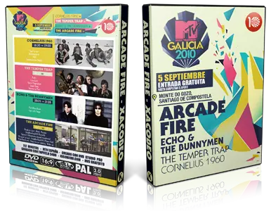 Artwork Cover of Arcade Fire 2010-09-05 DVD Santiago de Compostela Proshot
