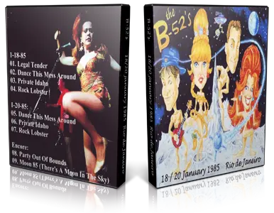 Artwork Cover of The B-52s 1985-01-18 DVD Rio De Janeiro Proshot