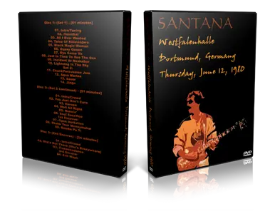 Artwork Cover of Carlos Santana 1980-06-12 DVD Dortmund Proshot