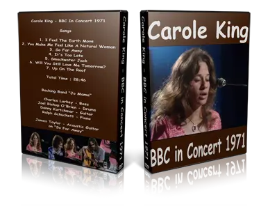 Artwork Cover of Carole King Compilation DVD BBC In Concert 1971 Proshot