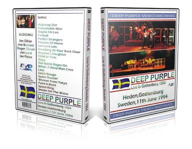 Artwork Cover of Deep Purple 1994-06-11 DVD Gothenburg Audience