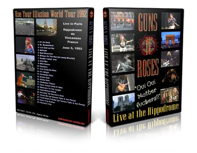 Artwork Cover of Guns N Roses 1992-06-06 DVD Paris Proshot