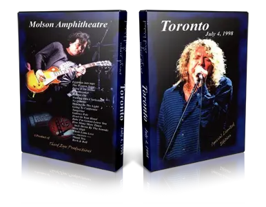 Artwork Cover of Jimmy Page and Robert Plant 1998-07-04 DVD Toronto Audience