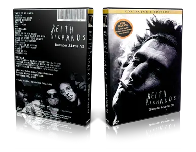 Artwork Cover of Keith Richards 1992-11-07 DVD Buenos Aires Proshot