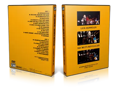 Artwork Cover of Led Zeppelin 1979-08-04 DVD Stevenage Proshot