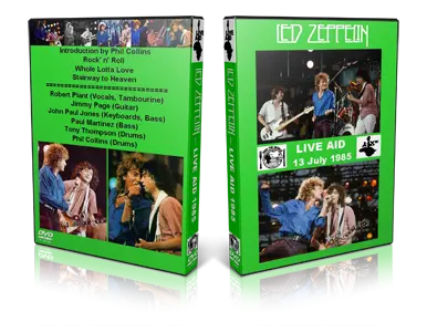 Artwork Cover of Led Zeppelin 1985-07-13 DVD Philadelphia Proshot