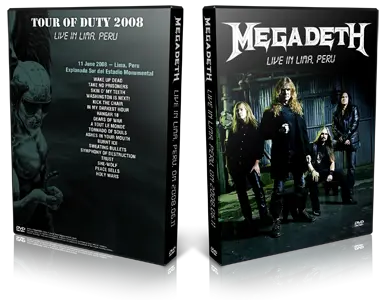 Artwork Cover of Megadeth 2008-06-11 DVD Lima Audience