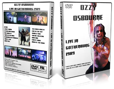 Artwork Cover of Ozzy Osbourne 1989-04-07 DVD Gothenburg Audience