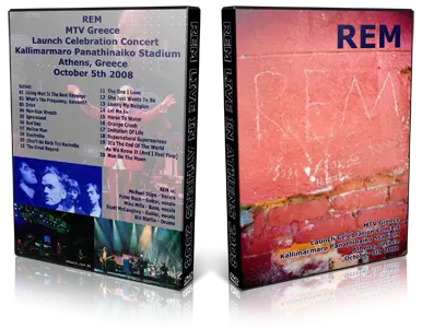 Artwork Cover of REM 2008-10-05 DVD Athens Proshot