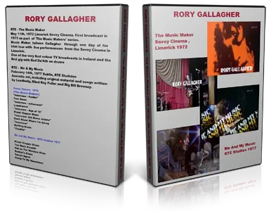 Artwork Cover of Rory Gallagher Compilation DVD Limerick 1972 Proshot