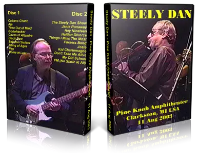 Artwork Cover of Steely Dan 2003-08-11 DVD Clarkston Proshot