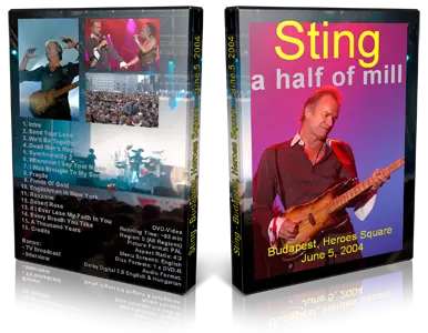Artwork Cover of Sting 2004-10-11 DVD Budapest Audience