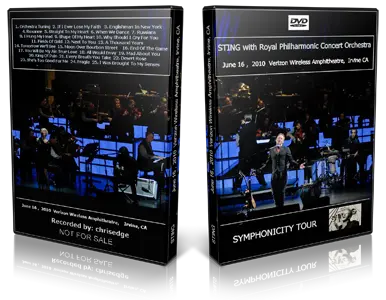 Artwork Cover of Sting 2010-06-16 DVD Irvine Audience