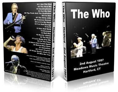 Artwork Cover of The Who 1997-08-02 DVD Hartford Audience