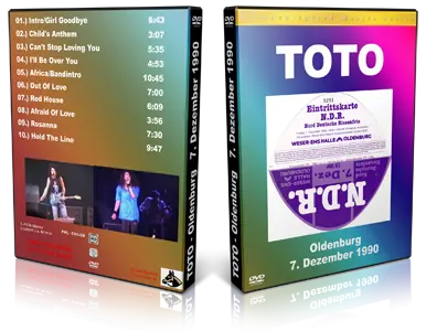 Artwork Cover of Toto 1990-12-07 DVD Oldenburg Audience