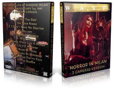 Artwork Cover of Wasp 1997-02-03 DVD Milan Audience
