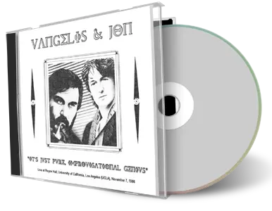 Artwork Cover of Vangelis 1986-11-07 CD Los Angeles Audience