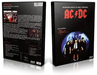 Artwork Cover of ACDC 2003-07-30 DVD Toronto Proshot