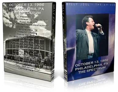 Artwork Cover of Billy Joel 1986-10-13 DVD Philadelphia Proshot