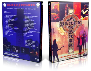 Artwork Cover of Black Sabbath Compilation DVD Moscow 1989 Proshot