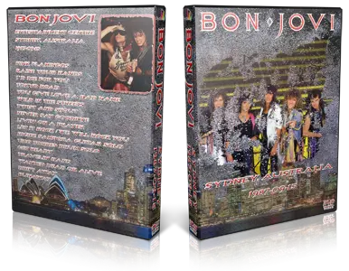 Artwork Cover of Bon Jovi 1987-09-15 DVD Sydney Proshot