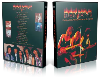 Artwork Cover of Bon Jovi 1989-03-08 DVD Philadelphia Proshot