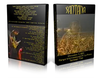 Artwork Cover of Carlos Santana 1992-12-04 DVD Santiago Proshot