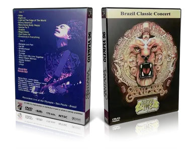 Artwork Cover of Carlos Santana 1996-03-18 DVD Sao Paulo Proshot