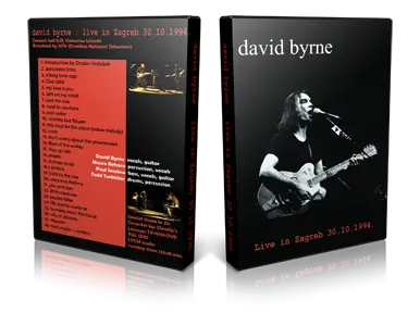 Artwork Cover of David Byrne 1994-10-30 DVD Zagreb Proshot