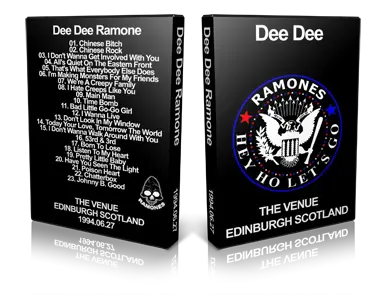 Artwork Cover of Dee Dee Ramone 1994-06-27 DVD Edinburgh Audience
