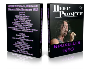 Artwork Cover of Deep Purple 1993-11-02 DVD Bruxelles Audience