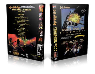 Artwork Cover of Def Leppard 1983-06-09 DVD Montreal Audience