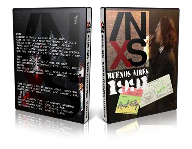 Artwork Cover of INXS 1991-01-22 DVD Buenos Aires Proshot