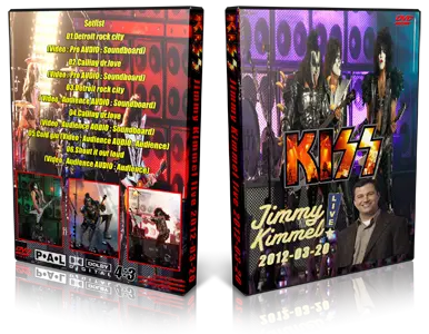 Artwork Cover of KISS 2012-03-20 DVD Los Angeles Audience