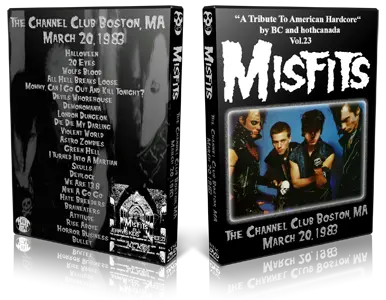 Artwork Cover of Misfits 1983-03-20 DVD Boston Proshot