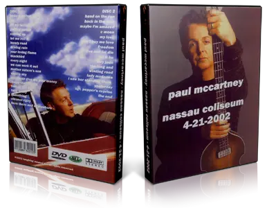 Artwork Cover of Paul McCartney 2002-04-13 DVD Uniondale Audience