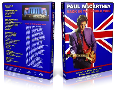 Artwork Cover of Paul McCartney 2003-04-18 DVD London Audience
