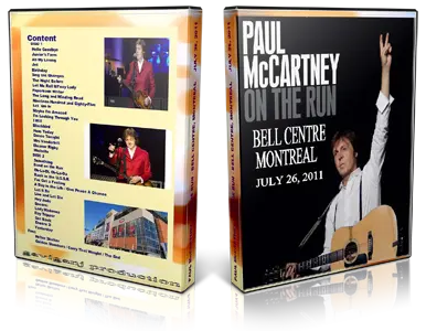 Artwork Cover of Paul McCartney 2011-07-26 DVD Montreal Audience