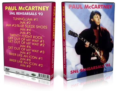 Artwork Cover of Paul McCartney Compilation DVD Saturday Night Live Rehearsals 1993 Proshot