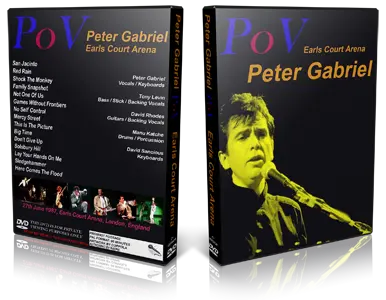 Artwork Cover of Peter Gabriel 1987-06-27 DVD London Proshot