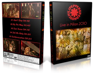 Artwork Cover of Red Hot Chili Peppers Compilation DVD Milan 2010 Proshot