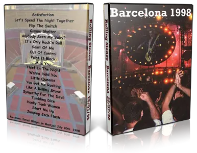 Artwork Cover of Rolling Stones 1998-07-20 DVD Barcelona Audience