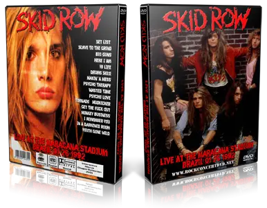 Artwork Cover of Skid Row 1992-01-26 DVD Rio de Janeiro Proshot