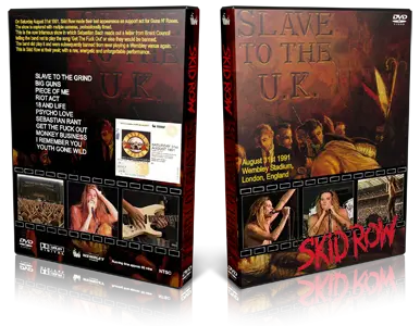 Artwork Cover of Skid Row Compilation DVD Slave to the UK 1991 Proshot