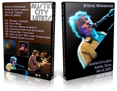 Artwork Cover of Steve Winwood 2003-05-06 DVD Austin Proshot