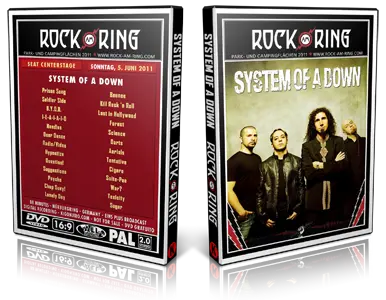 Artwork Cover of System Of A Down 2011-06-05 DVD Nurburg Proshot