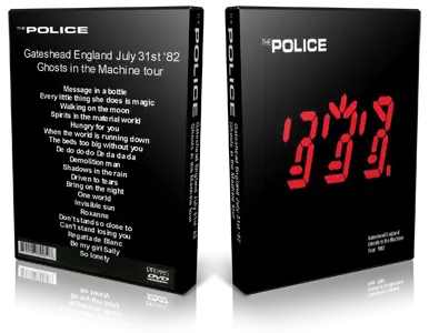 Artwork Cover of The Police 1982-07-31 DVD Gateshead Proshot