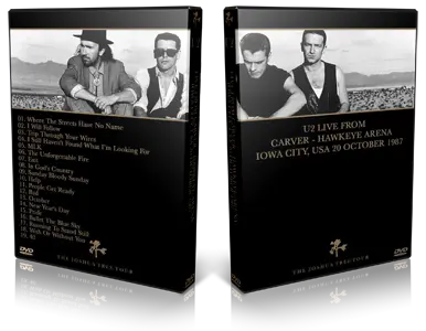 Artwork Cover of U2 1987-10-20 DVD Iowa City Audience