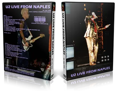 Artwork Cover of U2 1993-07-09 DVD Napoli Audience